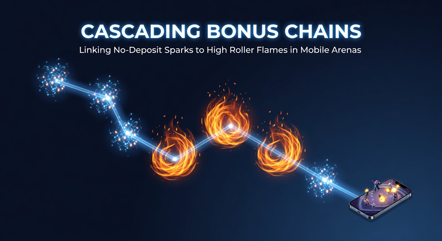 Vibrant scene of a high-roller player on a mobile device surrounded by cascading flames representing escalating VIP bonuses and jackpot flames