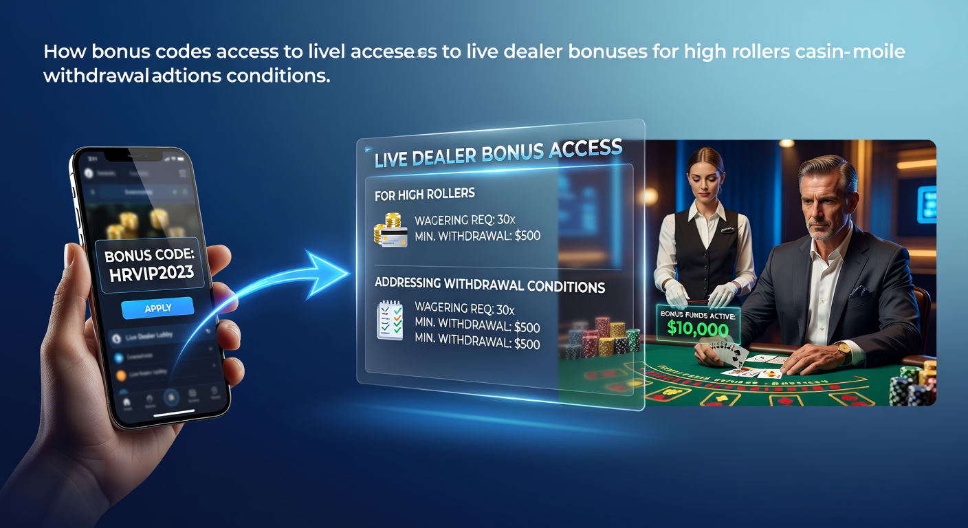 Mobile casino interface showing bonus code entry for live dealer games