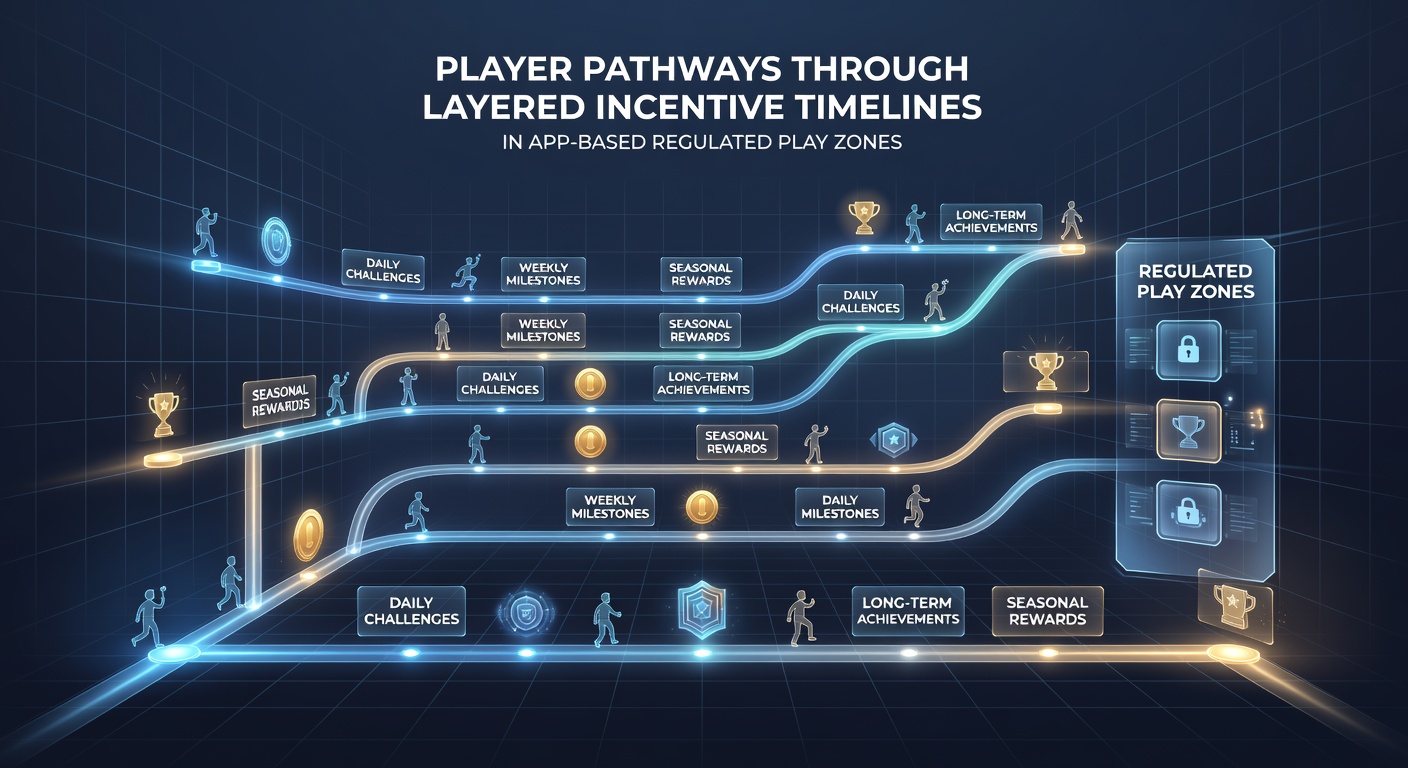Player dashboard illustrating redemption sequences and advanced incentive layers in mobile regulated gaming